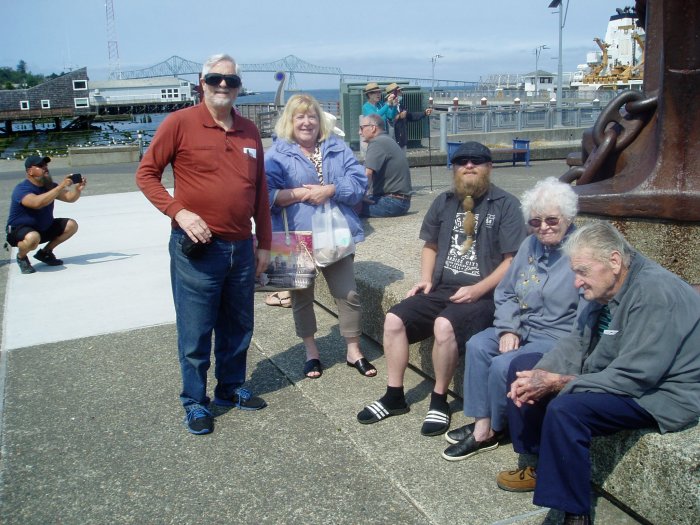 From left to right, Larry, Carol, Alex, Mom, and Dad