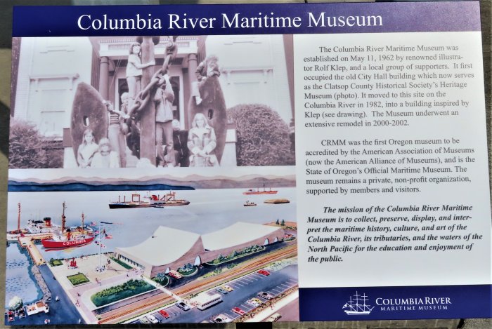 We docked next to the Maritime Museum in Astoria