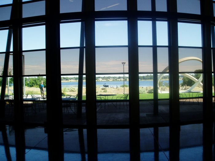 Inside the Reach Museum, which has exhibits on the natural history and human history of the region