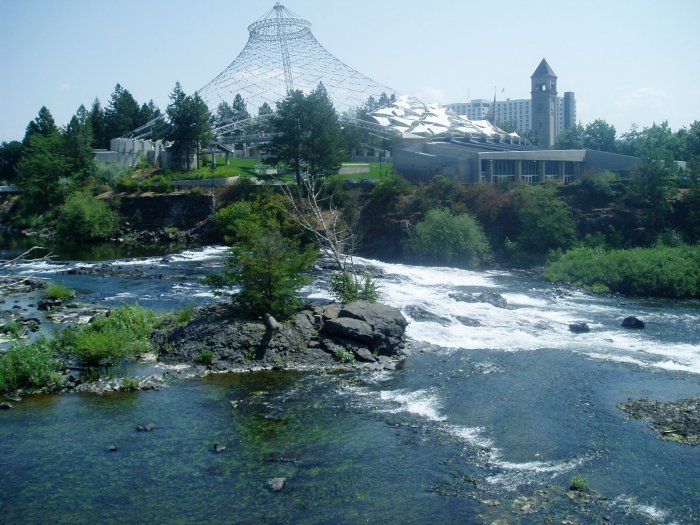 The Spokane Falls in Riverfront Park