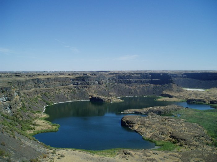 The Dry Falls, created by Ice Age floods