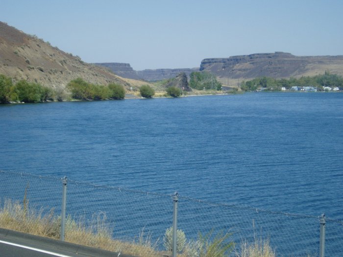 A lake by the Coulee Corridor Scenic Byway