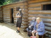 Alex, Mom, and Carol at Fort Clatsop