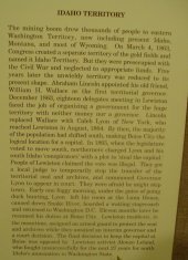 The capital of the Idaho Territory was soon moved to Boise