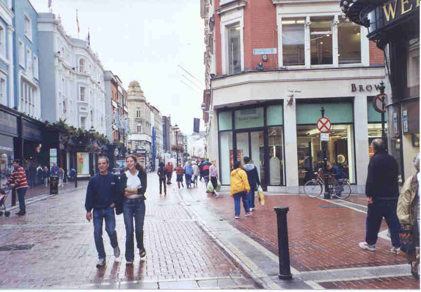 The streets of Dublin