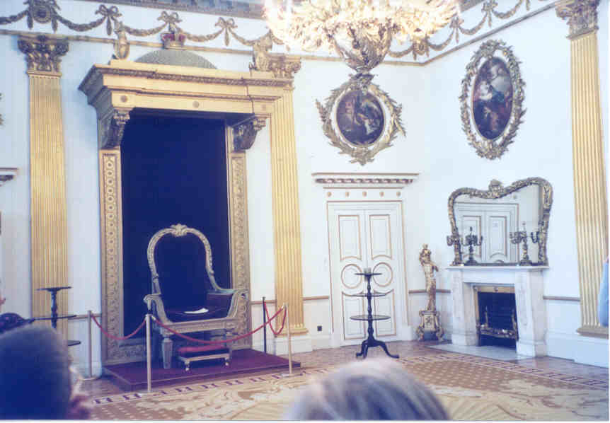 Inside Dublin Castle, which was used by the Viceroy back when England ruled Ireland