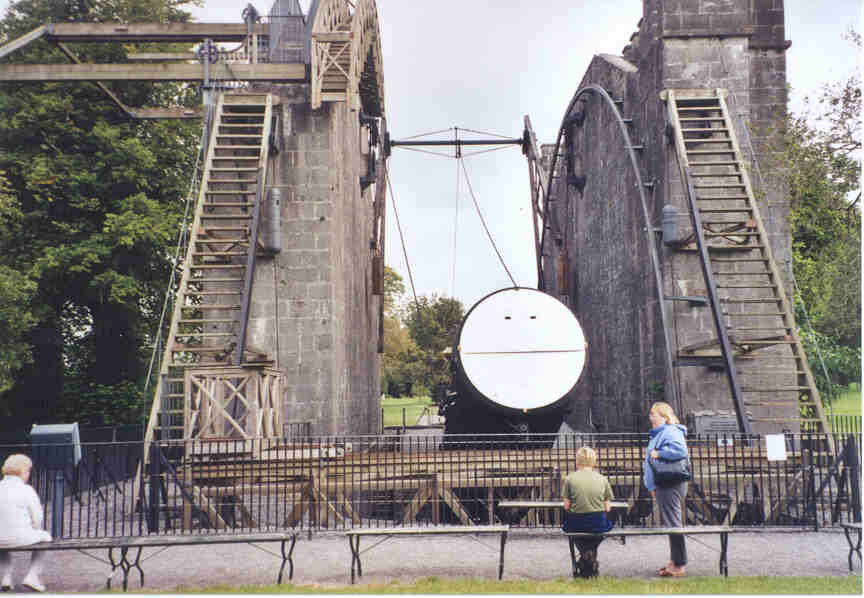 The Third Earl of Rosse's telescope was the world's largest for over 70 years (from 1845 to 1917)