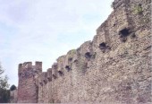 Lavatory chutes, Conwy Castle