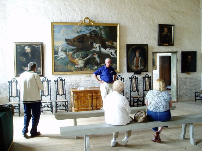 Touring Vadstena Castle.  The tour guide told us, to our pleased amazement, that the castle housed a large geneological research facility!  (The Provincial archives of Ostergotland, Smaland, and Oland are stored here.)