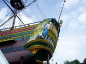 The Amsterdam is a replica of the original 18th century cargo ship of the Dutch East India Company