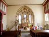 Inside the church in Ofterdingen.  My grandfather attended mass here when he was a child.