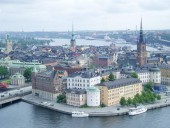 Stockholm, as seen from the bell tower of City Hall